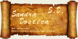 Sandra Dostica vizit kartica